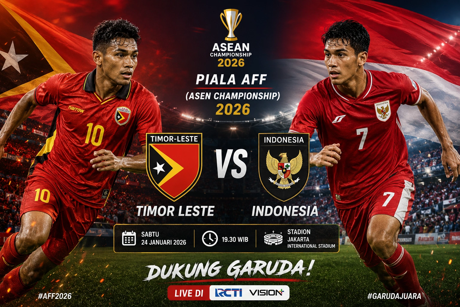 Prediksi Timor Leste vs Indonesia 2026, Tim Garuda Siap Membantai!