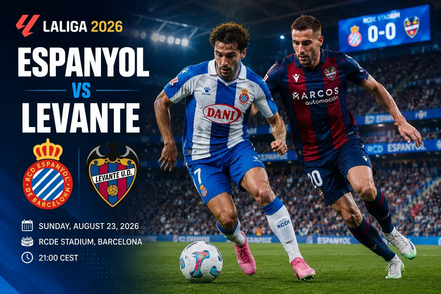 Jadwal dan Prediksi Skor Espanyol vs Levante La Liga 2026