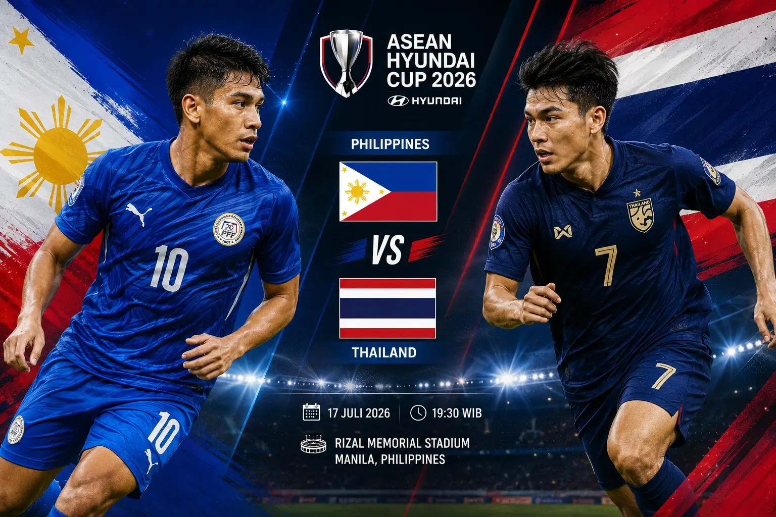 Jadwal dan Prediksi Skor Filipina vs Thailand Asean Cup 2026