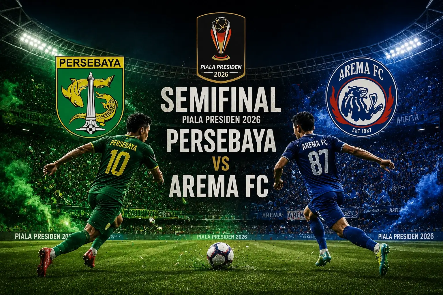 Prediksi Persebaya vs Arema FC di Semi Final Piala Presiden