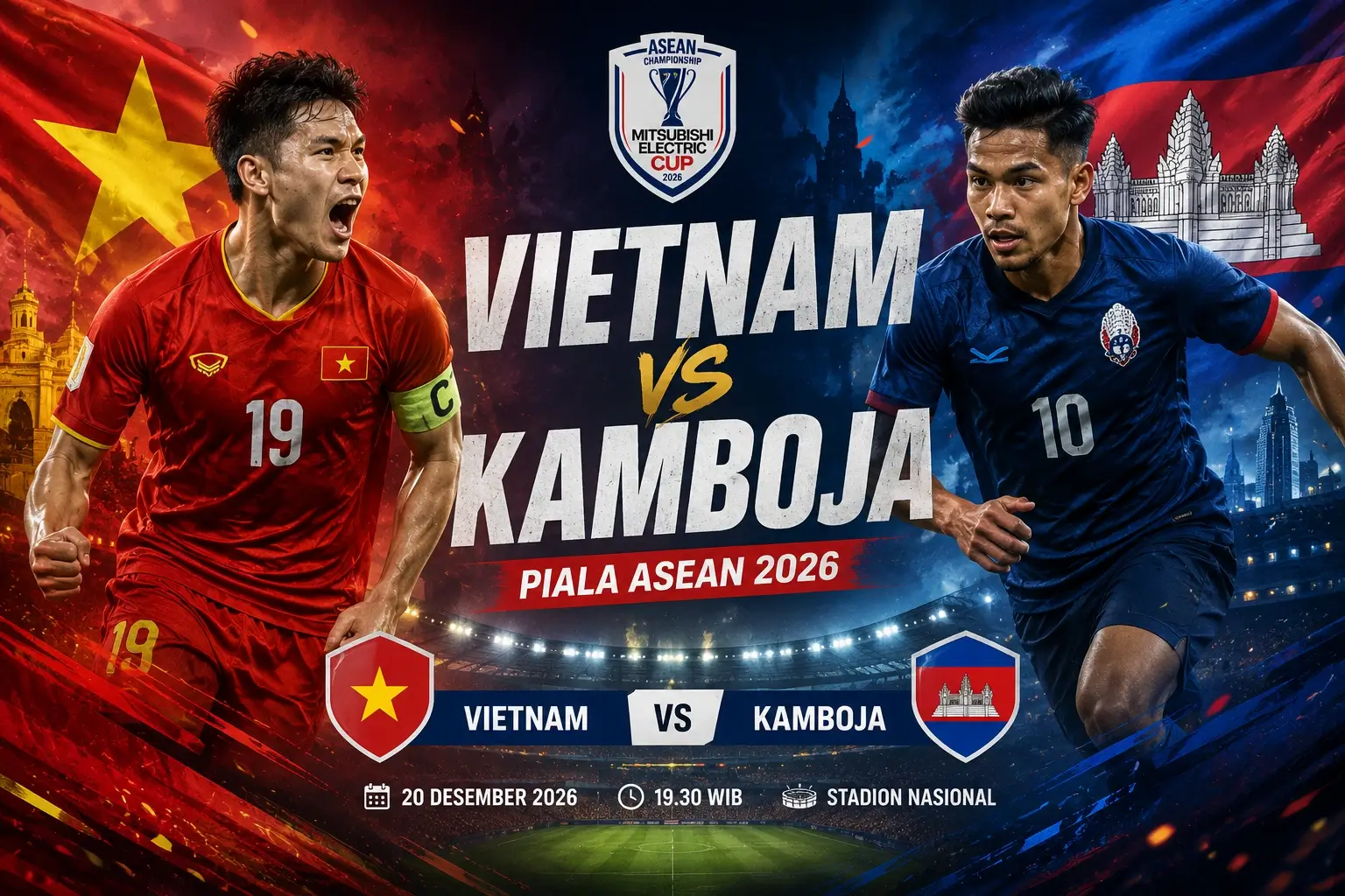 Vietnam vs Kamboja 2026 Piala ASEAN 2026